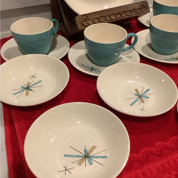 Mid-Century Modern Atomic Starburst, Hopscotch Salem North Star lot of 15, 1960 - Picture 3 of 13